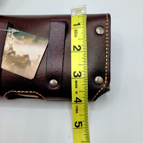 MONTANA WEST Leather Phone Case Belt Loop Holster Coffee Brown star 7x4 inc - Picture 6 of 6