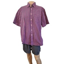 Casa Moda Casual Fit Button Down Short Sleeve XL Shirt