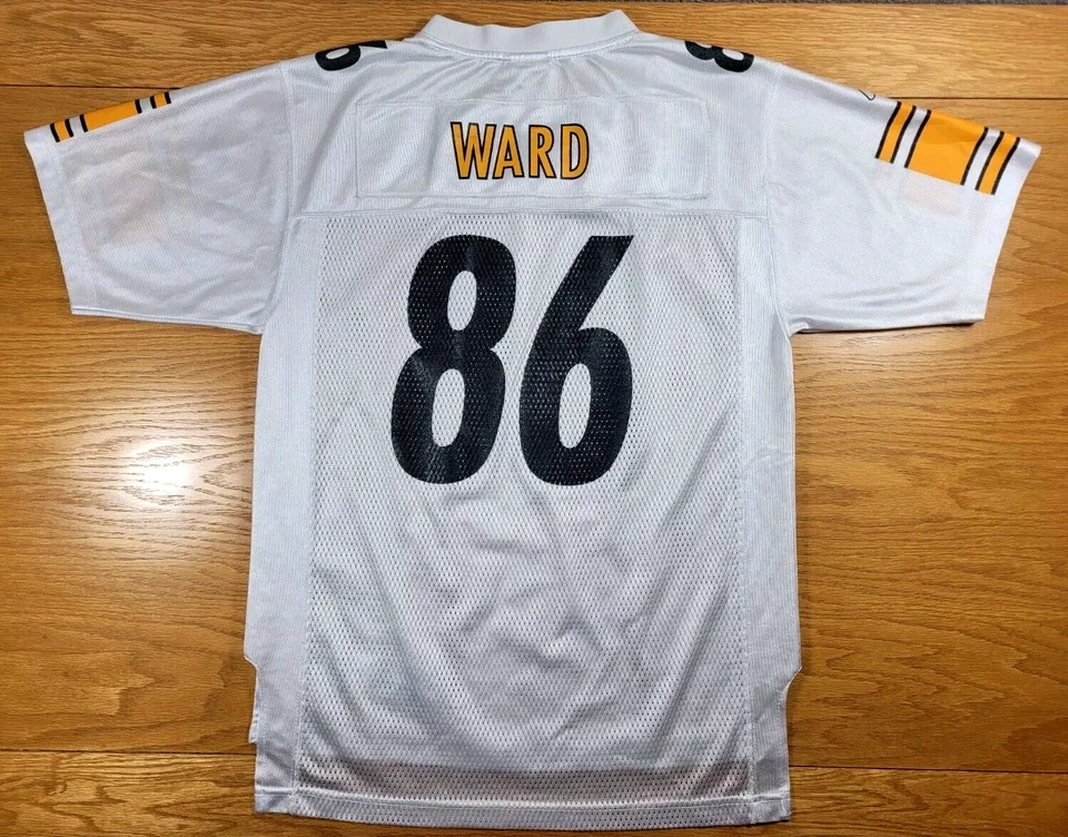 Camiseta Pittsburgh Steelers Juvenil Grande (14-16) Blanca Hines Ward Super Bowl XLIII Foto 4 de 4