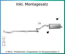 Auspuffanlage für Citroen C3 I  1.1 44KW Auspuff Endtopf Mittelrohr Montagesatz