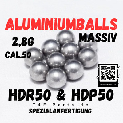  10x Aluminiumballs HDR50 | HDP50 | TR50 T4E Cal. 50. 