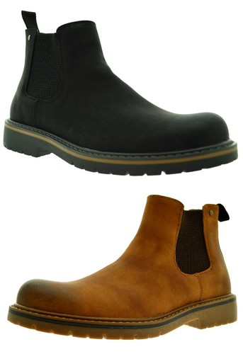 Scarpe uomo con elastici chelsea boots tronchetti ecopelle stivale  scarponcini | eBay