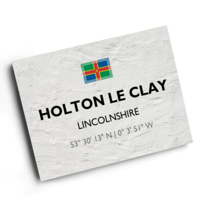A4 PRINT - Holton le Clay, Lincolnshire - Lat/Long TA2802