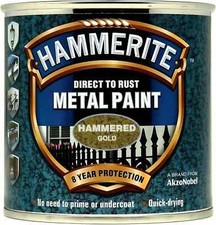 Hammerite Hammered Direct To Rust Metal Paint 250ml WITH FREE PAINT LID CLIPS