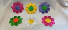 Lot of 6 Hippie Boho Colorful Daisy 2 Inch Iron On Patches