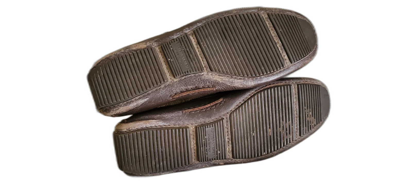 Mocassini da guida BOTTEGA VENETA da uomo in pelle marrone taglia EU 40 5 US 7