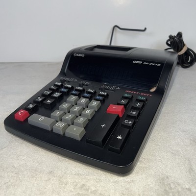 Casio DR-210TM Extra Large Display Heavy Duty Printing Calculator Tested Works