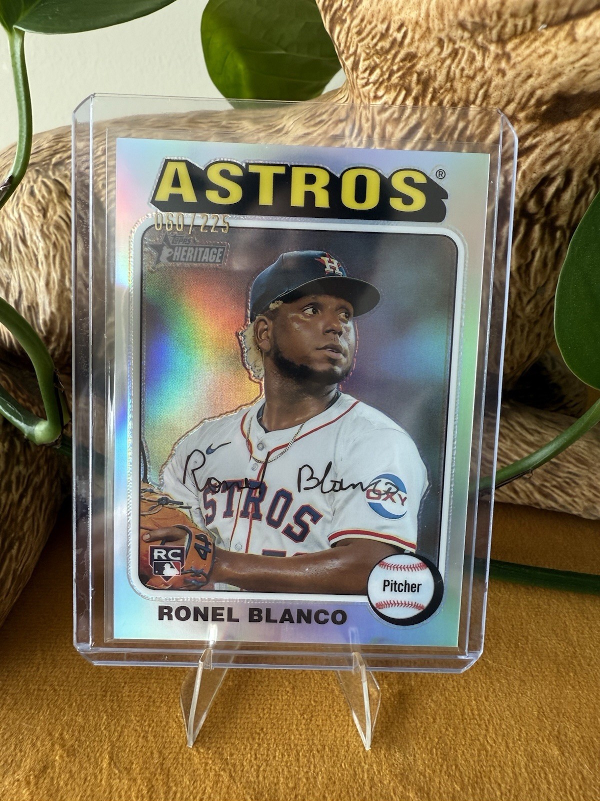 2024 Topps Heritage Ronel Blanco Rookie Card #/225