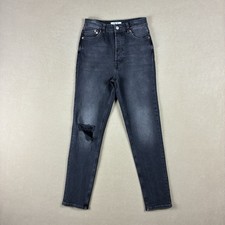 We The Free Free People Women  s High Rise Slim Straight Jeans Size 27 Gray