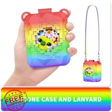 Soft Silicone Case for Bitzee Magicals Interactive Pet Rainbow Lanyard
