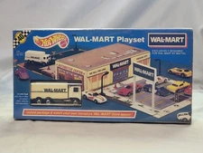 Vintage Hot Wheels 1991 Wal-Mart Playset W Highway Hauler and Protective Sleeve