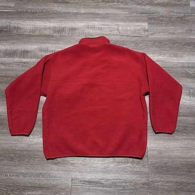 Vintage Patagonia Synchilla Snap T Fleece Pullover Red Men's Size