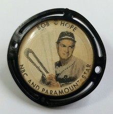 Vtg 1951 Bob Hope Baseball NBC & Paramount Star Kelloggs Magic Eye Flicker Disc
