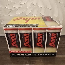 Penn Championship - Regular Duty Felt Pressurized Tennis Balls - 12 cans Penn Championship - Regular Duty Felt Pressurized Tennis Balls - 12 cans - Image 1