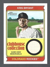 2023 Topps Heritage Clubhouse Collection Relics Kris Bryant #CCR-KB Baseball MLB