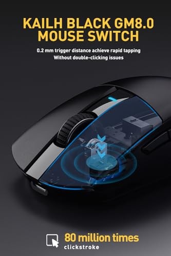 DAREU A950PRO Mouse da Gioco 4K Wireless 55g Ultra Leggero Wireless PAW3395 Sensore 2 - Foto 7 di 9