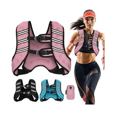 Weighted Vest for Women Men, 30lb Adjustable Weight Vest with Reflective Stripes
