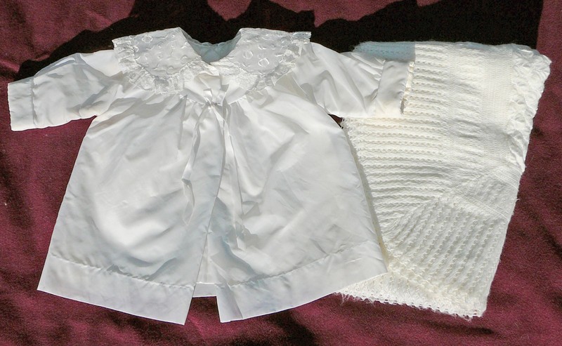Vintage 1955 Baby Infant Coat & Blanket
