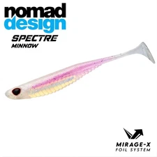 NOMAD DESIGN Scented Foil-Soft Bait Lure LIVE OPS SPECTRE MINNOW 2.5in