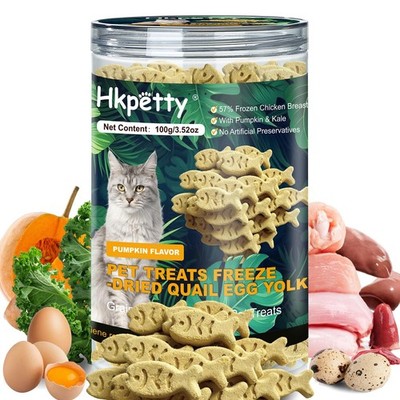 Dehydrated Cat and Dog Food Quail Egg Yolk & Pumpkin 1 Count (Pack of 1)