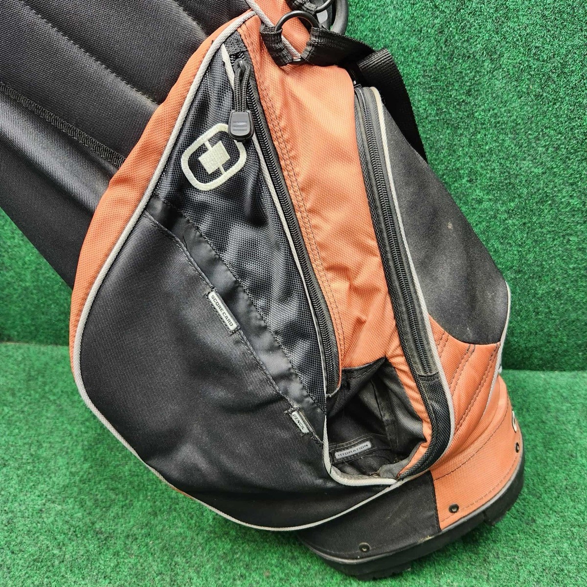 Ogio Golf Stand Bag 10 Way Divider w/ Shoulder Strap - Orange | eBay