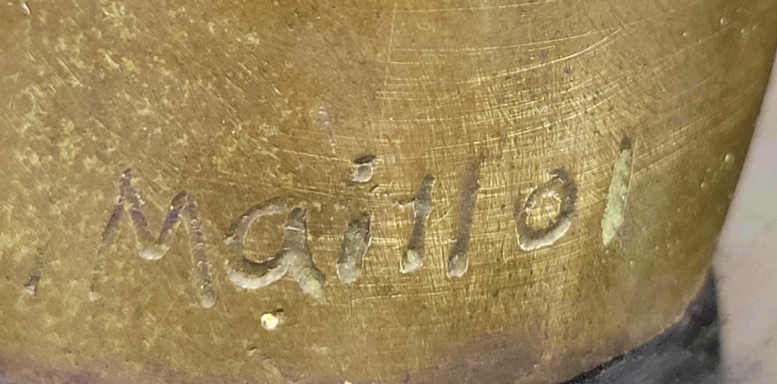 Signed Maillol Nude Female Torso Bronze Sculpture Statue Abstract Figurine Decor