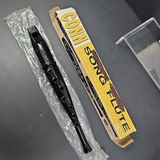 Vintage Conn Song Flute Musical Recorder Black Glossy Plastic 9 Inch With Box