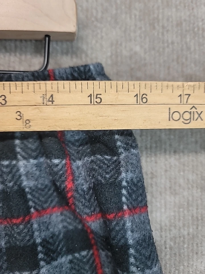 Perry Ellis Para hombres Pijama Salón Rojo Gris Cuadros PJ Pantalones Prendas para dormir Talla L Foto 3 de 4