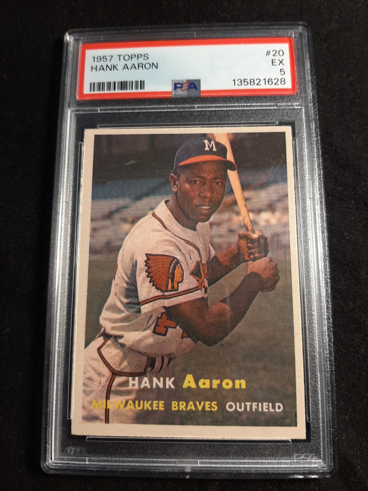 1957 Topps Hank Aaron #20 PSA EX 5