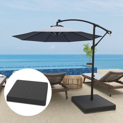 Outsunny Sonnenschirmständer 4-teilig Wasserdicht Schirmgewicht, Schirmständer