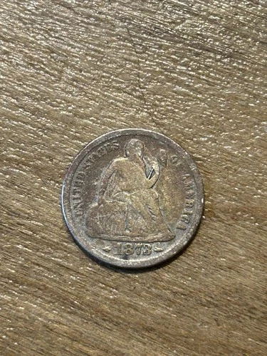 1873 (Arrows) Liberty Seated Dime VG+