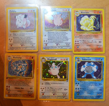Lot Of 6 1999 and 1999-2000 base set Holo Machamp, Clefairy, Ninetales, etc