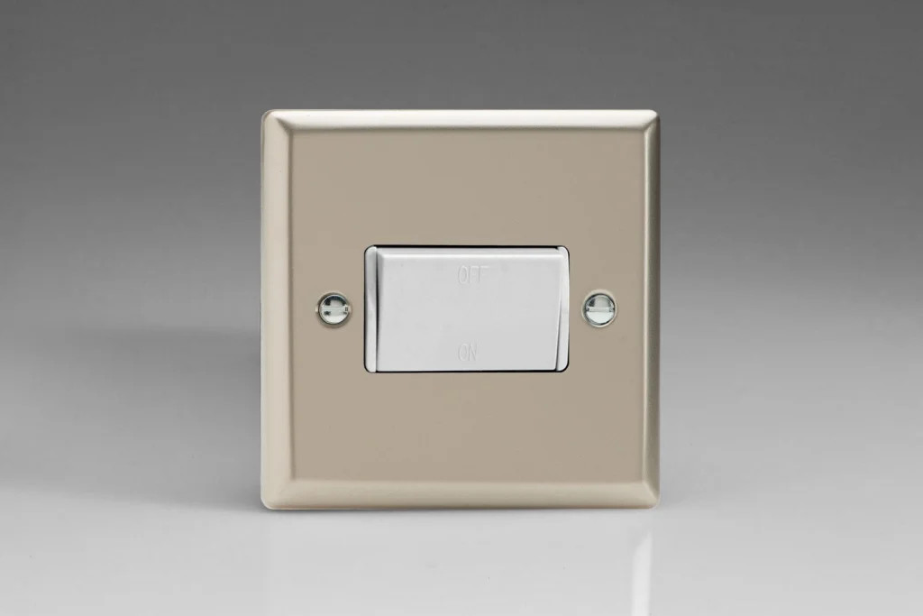 Switch Satin Fan Isolating Rocker Classic 10A 3 Pole Varilight XNFIW
