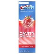 Crest Kids Strawberry Rush Toothpaste Fluoride Cavity Protection 1 Pack 4Oz