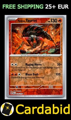Paldean Tauros - PAL #028/193 SV02: Paldea Evolved Reverse Holofoil LP
