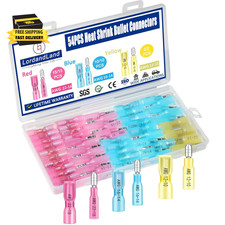 54PCS Heat Shrink Bullet Wire Connectors Kit 22-10AWG Waterproof Bullet Connecto