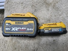 Dewalt 54v Xr Flex Volt battery 9ah & 18v Power Stack battery 1.3ah