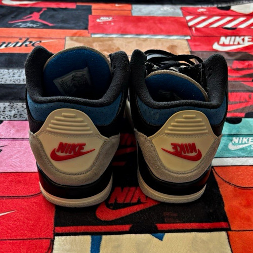 Jordan Air Jordan 3 Rare Air Black Blue Beige Low Top Sneaker Sz 3Y Kids