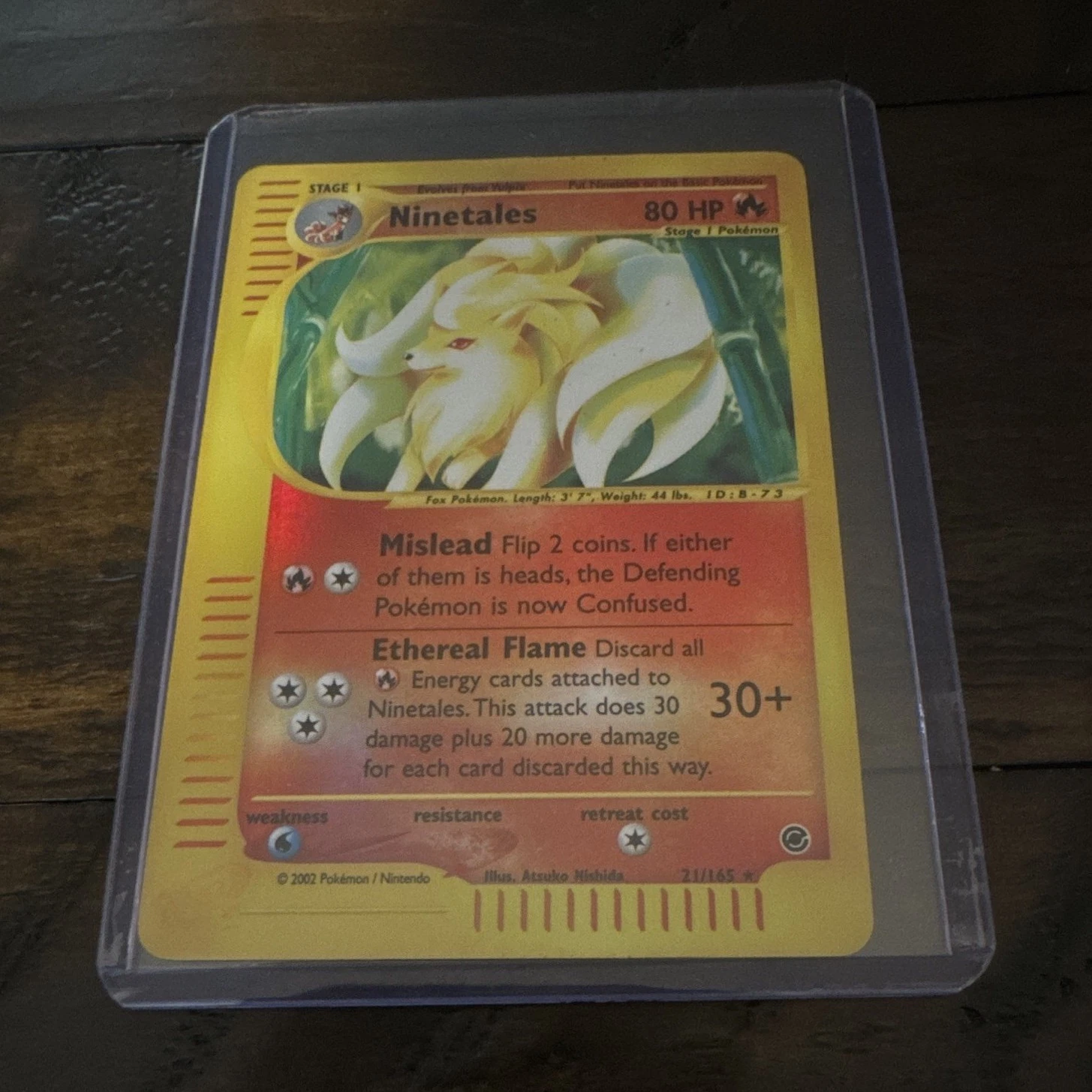 The Pokémon Company Pokémon TCG Ninetales Reverse Holo Rare 021/165