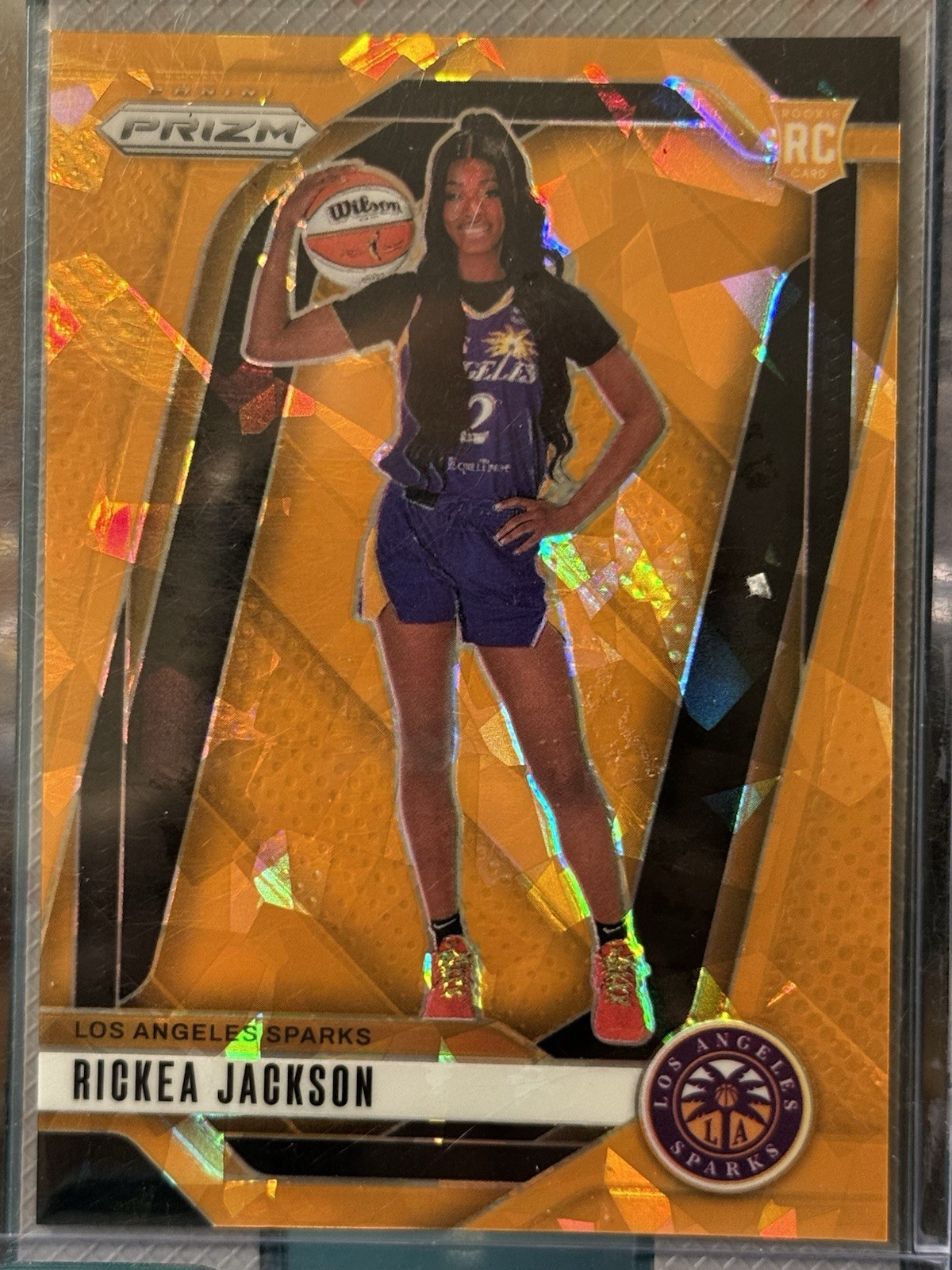 2024 Panini Prizm WNBA - Rickea Jackson #144 Orange Ice Prizm (RC)