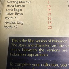 Pokemon Blue Version (Nintendo Game Boy, 1998) Complete W Inserts - Authentic