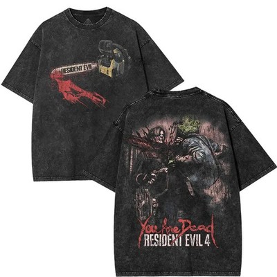Resident Evil 4 The chainsaw you are dead Tshirt, Village Graphic Tee, gamer Tee