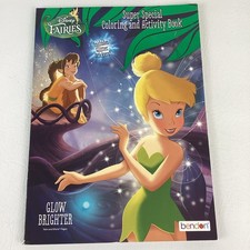 Disney Fairies Super Special Coloring Activity Book Glitter Stickers Tinker Bell