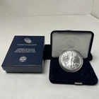 2020 American Silver Eagle Uncirculated - 1oz Coin in Blue Velvet US Mint Box