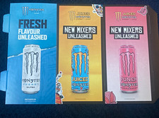 Monster Energy Promotional Leaflets: Fresh Flavour & New Mixers Unleashed