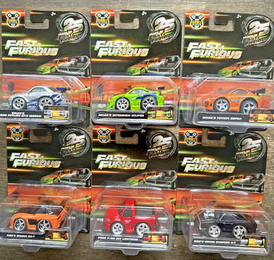 of Years 25 Scale 1/32 2026 Toys Jada 6台セット 1/32 FAST&FURIOUS 【激レア】Jada Fast set complete Furious & ミニカー