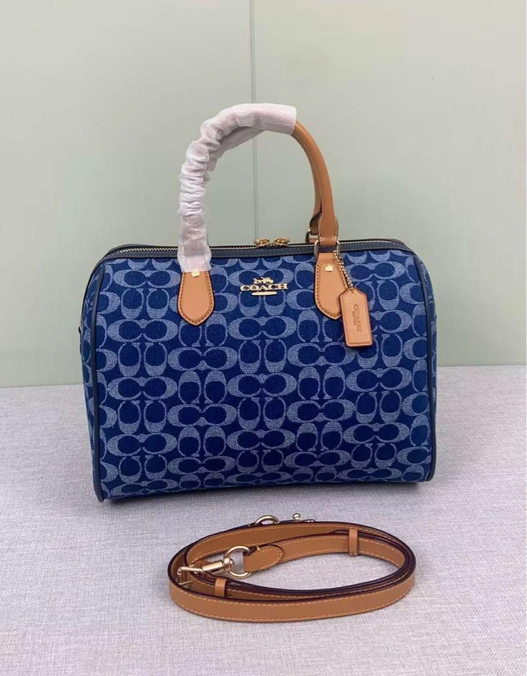 COACH Rowan Large Satchel Bag Signature Canvas CY699 outlet New - Image 4 of 4