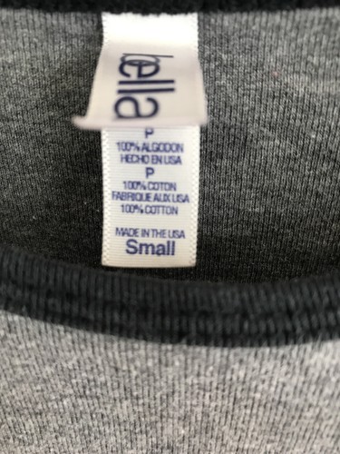 Bella Slippery Noodle Inn Girls Long Sleeve Pull Over Top Gray Size Small S P - Picture 6 of 6