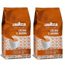 2 KG Lavazza Crema E Aroma Kaffeebohnen Stärke: 8/10 rundes & intensives Aroma