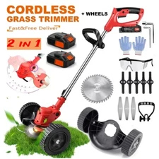 Cordless Electric Grass String Trimmer Lawn Cutter Brush Mower Whipper Snipper